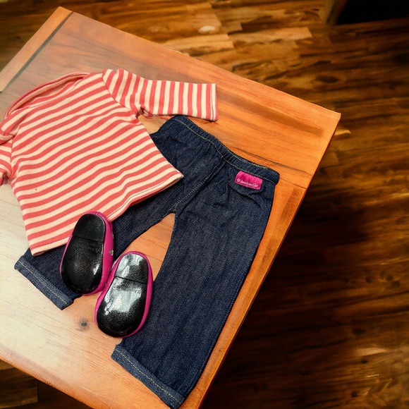 American Girl 18” Doll Released 2014 The Bright Stripes Outfit Incomplete VGUC - Picture 5 of 13